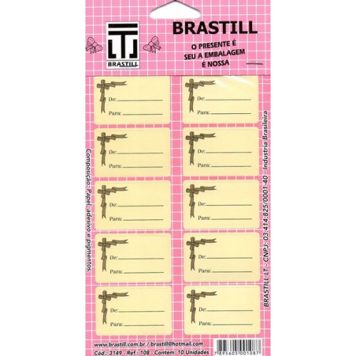 Etiquetas Decorativas Cartela C/10